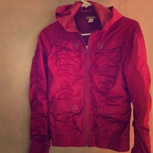 Red wind breaker